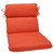 Solid Rounded Edge Outdoor Chair Cushion with Ties - 40.5" - Orange