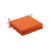Solid Square Outdoor Patio Seat Cushions - 20" - Orange - Set of 2