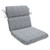 40.5" Stone Gray and Pearly White Chair Cushion