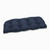 Textured Tufted Outdoor Patio Wicker Loveseat Cushion - 44" - Indigo