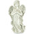 17" Peaceful Angel Holding a Rose Outdoor Garden Statue for Heavenly Remembrance
