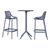 Elevate Your Space - 3-Piece Gray Folding Patio Bar Set!