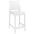 Durable and Stylish 42.5" White Solid Patio Bar Stool for Indoor and Outdoor Use