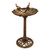 31.5" Bronze Antique Style Shell Shaped Outdoor Patio Birdbath