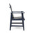 Set of 2 Navy Blue Traditional Outdoor Adirondack Dining Chairs 39"