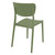 33" Olive Green Stackable Patio Dining Chair