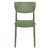 33" Olive Green Stackable Patio Dining Chair