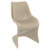 33.5" Taupe Brown Outdoor Patio Dining Chair - Futuristic Style, Uncompromising Comfort