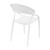 32.25" White Mesh Outdoor Patio Round Dining Chair