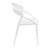 32.25" White Mesh Outdoor Patio Round Dining Chair