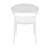 32.25" White Mesh Outdoor Patio Round Dining Chair