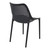 32.25" Black Stackable Outdoor Patio Dining Chair