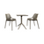 Elevate Your Outdoor Space - 3-Piece Taupe Brown Folding Patio Bistro Set!