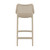 37.5" Taupe Brown Solid Patio Resin Counter Stool
