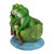 10" Green Frogs in a Lily Pad Outdoor Garden Statue