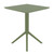 24" Olive Green Square Folding Table