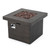 5pc Brown and Beige Contemporary Outdoor 4 Seater Chat Set with Fire Pit