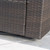 5pc Brown and Beige Contemporary Outdoor 4 Seater Chat Set with Fire Pit
