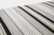 Striped Square Reversible Outdoor Seat Cushion - 20" - Set of 2 - Gray and Black