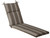Gray and Black Striped Outdoor Patio Furniture Chaise Lounge Cushion 72.5"