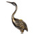 11.75" Gold Traditional Antique Heron Bird Taper Candle Holder