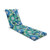 80" Turquoise Green and White Suzani UV Resistant Patio Over Sized Chaise Lounge Cushion