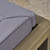 5-Piece Slate Gray Contemporary Outdoor Furniture Patio Sectional Sofa Set - Gray Cushions