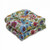 Set of 2 Floral Pattern Outdoor Patio Wicker Seat Cushions - 19" - Multicolor