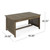 40" Gray Traditional Handcrafted Rectangular Outdoor Coffee Table