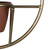 Set of 2 Home décor Gold Geometric Wall Planters 11.42"