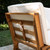 78.5" Brown and White Contemporary Outdoor Patio Convertible Lounge Chair with Cushion