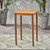 41" Brown Contemporary Square Outdoor Patio Bar Table
