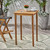 41" Brown Contemporary Square Outdoor Patio Bar Table