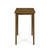 41" Brown Contemporary Square Outdoor Patio Bar Table