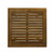 41" Brown Contemporary Square Outdoor Patio Bar Table
