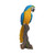 15" Blue and Yellow Parrot on a Branch Outdoor Garden Statue