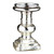 9" Metallic Silver Baluster Design Mercury Glass Candle Holder