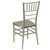 36.5" Champagne Contemporary Outdoor Furniture Patio Stacking Chiavari Chair