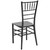 35" Black Rectangular Outdoor Furniture Patio Stacking Chiavari Chair