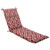 Moroccan Mosaic Outdoor Patio Chaise Lounge Cushion - 72.5" - Red and White
