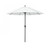 7.5ft Outdoor Casa Series Olefin Canopy Patio Umbrella With Crank Open and Auto Tilt System, White