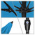 7.5ft Outdoor Casa Series Patio Umbrella With Crank Open and Auto Tilt System, Pacific Blue