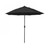 7.5ft Outdoor Casa Series Patio Umbrella With Crank Open and Auto Tilt System, Black