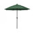 7.5ft Outdoor Casa Series Olefin Canopy Patio Umbrella With Crank Open and Auto Tilt System, Green