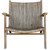 33" Natural Beige and Gray Home Furniture and Collections Aegea Rattan Accent Chair