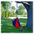 60" Red and Blue Polyester Traveler Hammock Chair