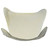 35" White Natural Solid Replacement Cover for Butterfly Chair
