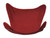 35" Burgundy Red Solid Replacement Cover for Butterfly Chair