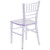 24.75" Clear Traditional Outdoor Patio Chiavari Chair