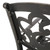 9-Piece Black Shiny Copper Finish Aluminum Outdoor Furniture Patio Dining Set
